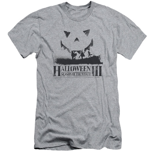 Halloween Iii - Silhouette - Short Sleeve Adult 30/1 - Athletic Heather T-shirt