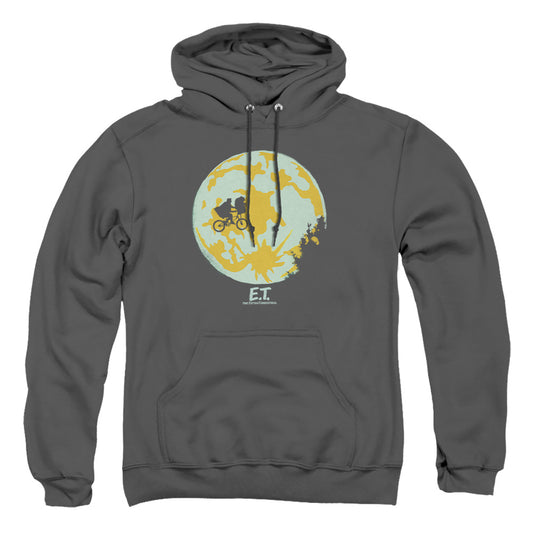 Et - In The Moon - Adult Pull-over Hoodie - Charcoal
