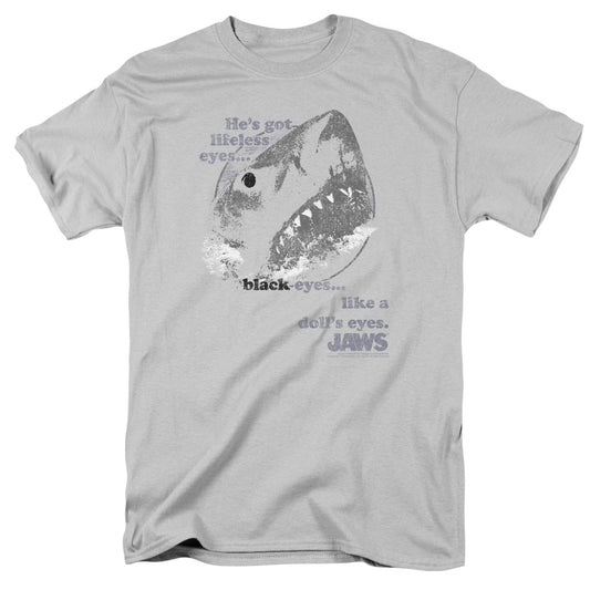 Jaws - Like Dolls Eyes - Short Sleeve Adult 18/1 - Silver T-shirt