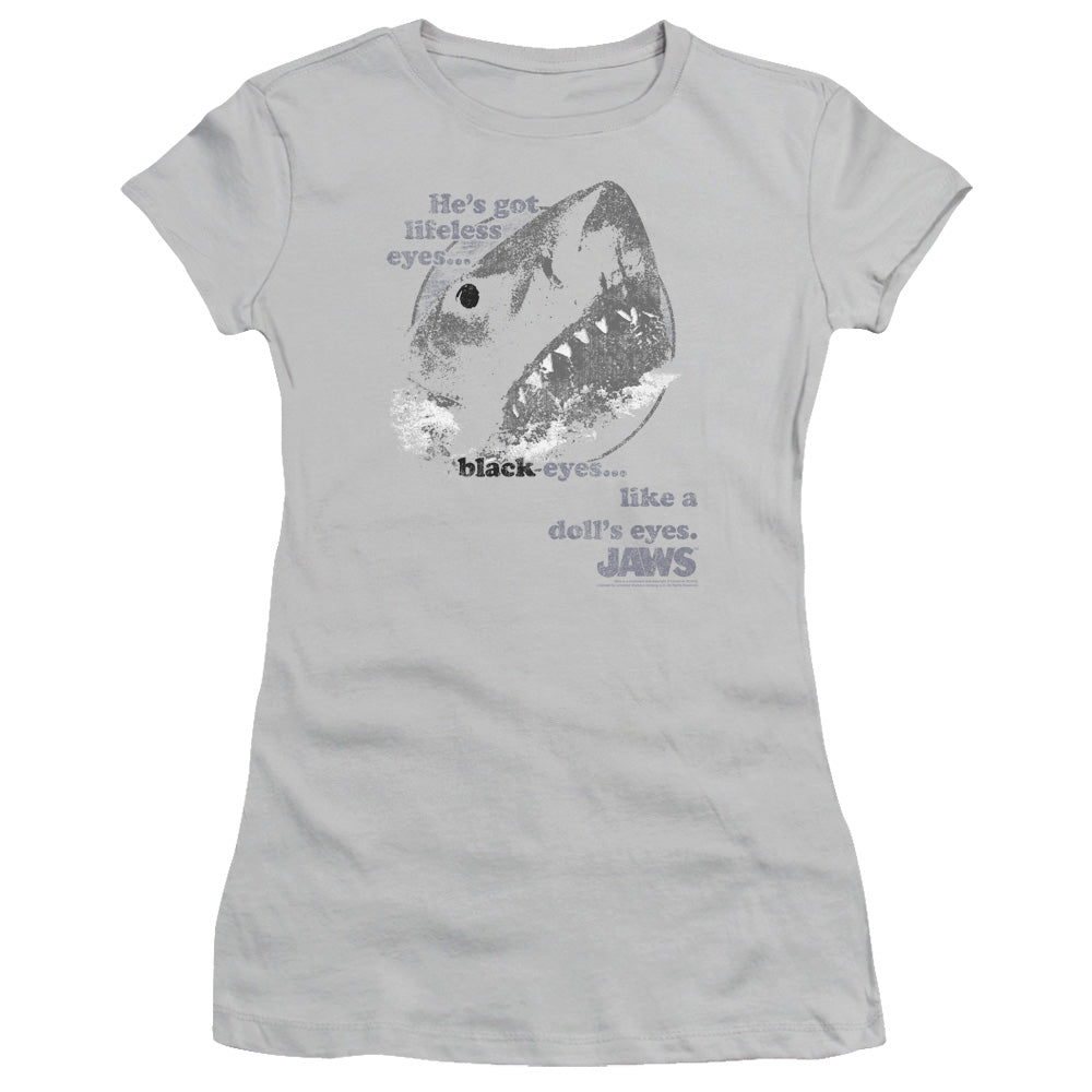 Jaws - Like Dolls Eyes - Short Sleeve Junior Sheer - Silver T-shirt