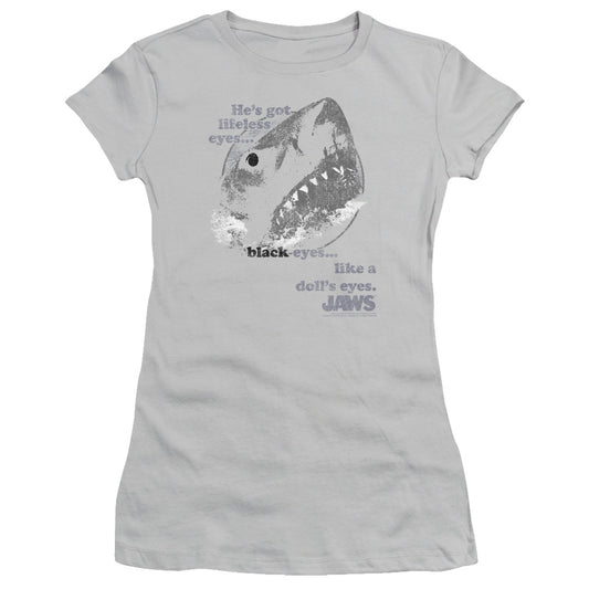 Jaws - Like Dolls Eyes - Short Sleeve Junior Sheer - Silver T-shirt
