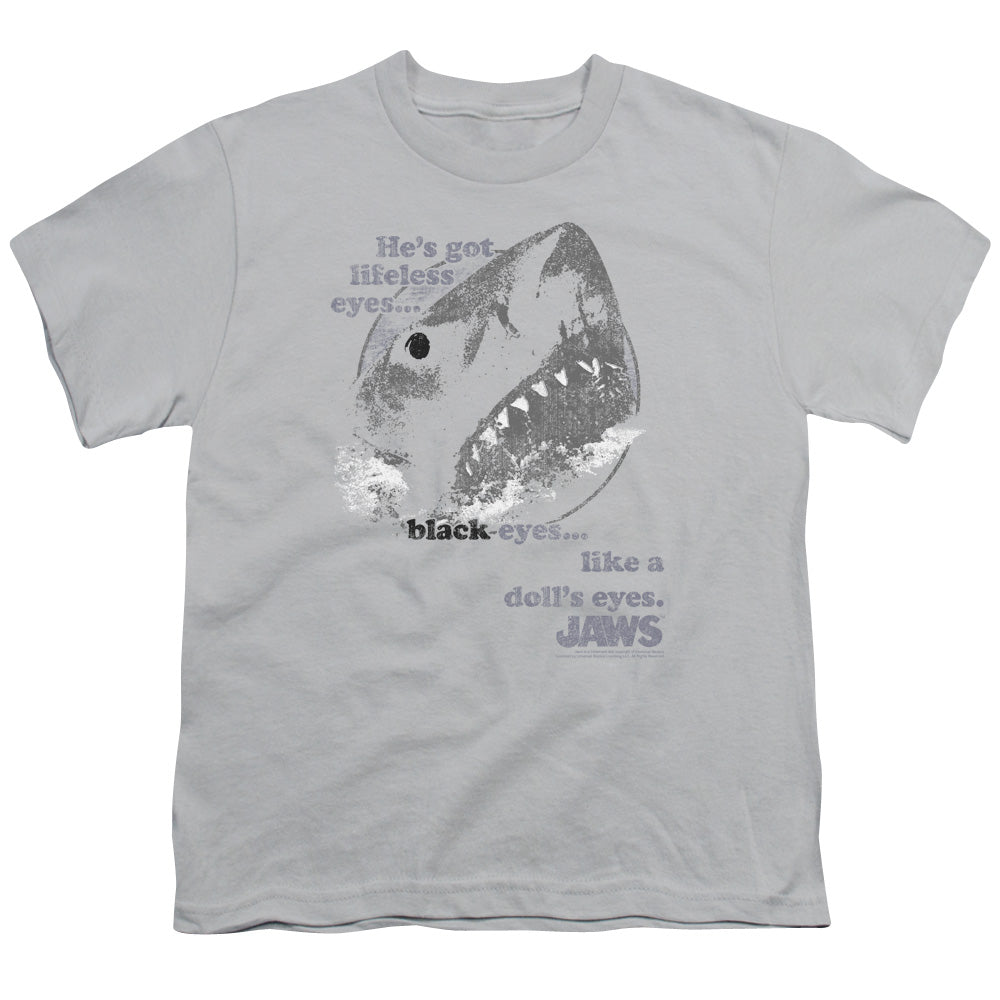 Jaws - Like A Dolls Eye - Short Sleeve Youth 18/1 - Silver T-shirt