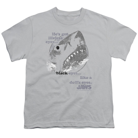 Jaws - Like A Dolls Eye - Short Sleeve Youth 18/1 - Silver T-shirt