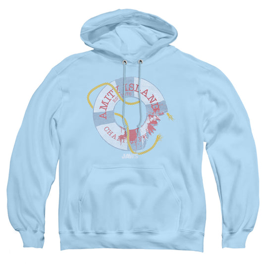 Jaws - Life Preserver - Adult Pull-over Hoodie - Light Blue