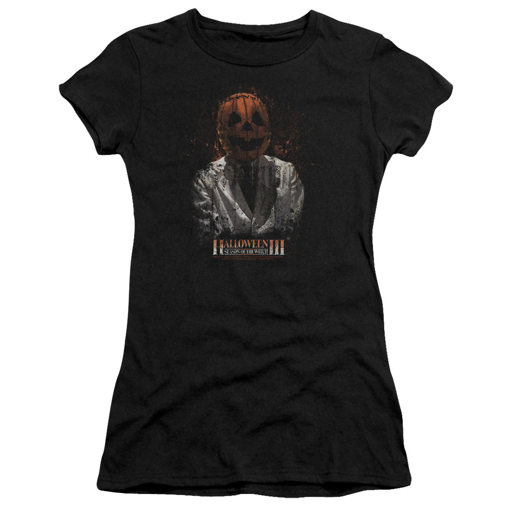 Halloween Iii - H3 Scientist - Short Sleeve Junior Sheer - Black T-shirt