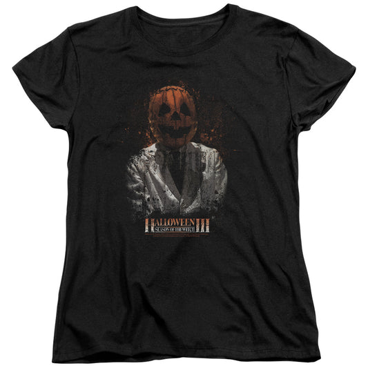 Halloween Iii - H3 Scientist - Short Sleeve Womens Tee - Black T-shirt