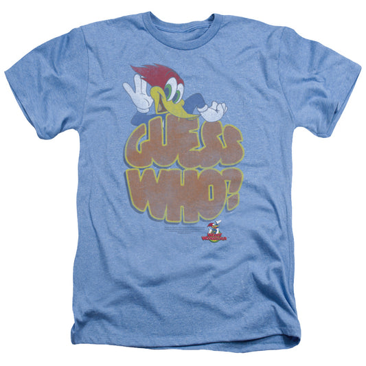Woody Woodpecker - Guess Who - Adult Heather - Light Blue