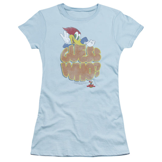 WOODY WOODPECKER GUESS WHO - S/S JUNIOR SHEER - LIGHT BLUE T-Shirt