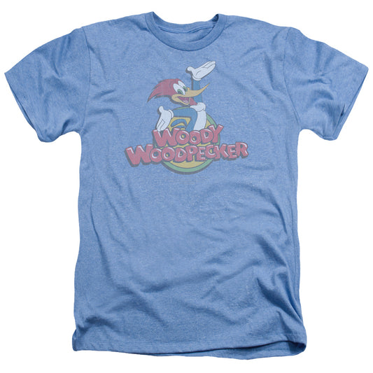 Woody Woodpecker - Retro Fade - Adult Heather - Light Blue