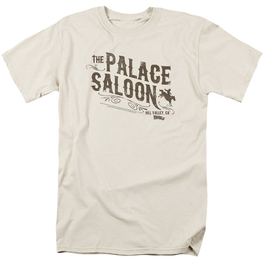 Back To The Future Iii - Palace Saloon - Short Sleeve Adult 18/1 - Cream - Sm - Cream T-shirt