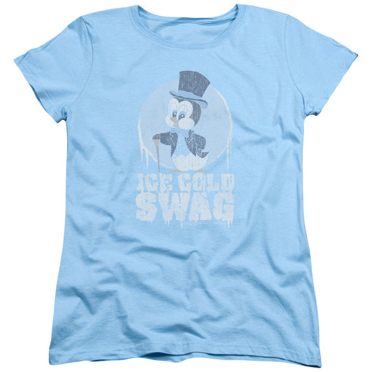Chilly Willy - Ice Cold - Short Sleeve Womens Tee - Light Blue - Sm - Light Blue T-shirt