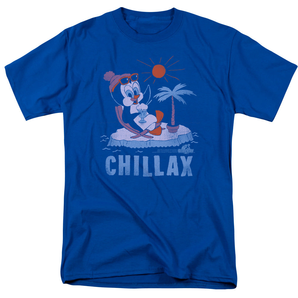 Chilly Willy - Chillax - Short Sleeve Adult 18/1 - Royal - Sm - Royal Blue T-shirt