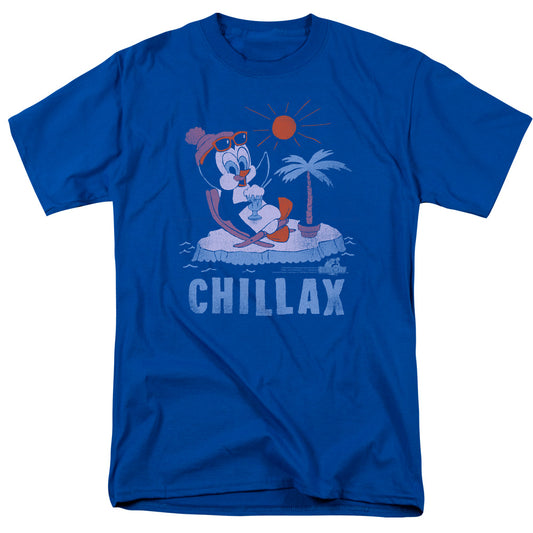 Chilly Willy - Chillax - Short Sleeve Adult 18/1 - Royal - Sm - Royal Blue T-shirt
