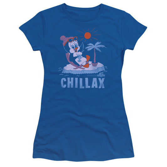 Chilly Willy - Chillax - Short Sleeve Junior Sheer - Royal - Sm - Royal Blue T-shirt
