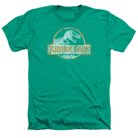 Jurassic Park - Jp Orange - Adult Heather - Kelly Green