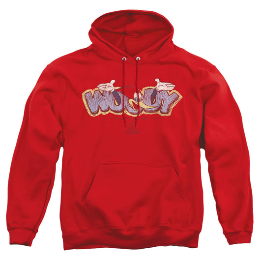 Woody Woodpecker - Sketchy Bird - Adult Pull-over Hoodie - Red