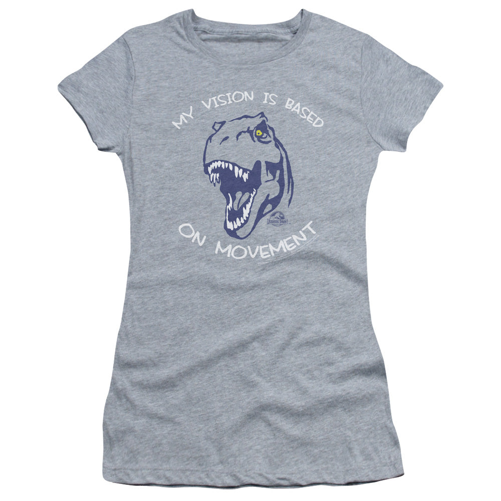 Jurassic Park - My Vision - Short Sleeve Junior Sheer - Athletic Heather T-shirt