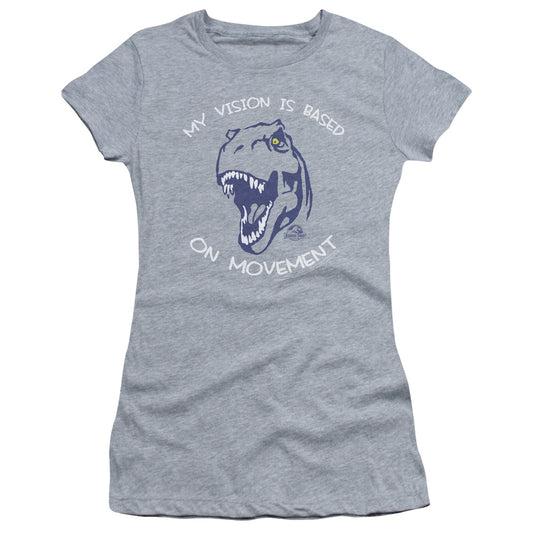 Jurassic Park - My Vision - Short Sleeve Junior Sheer - Athletic Heather T-shirt