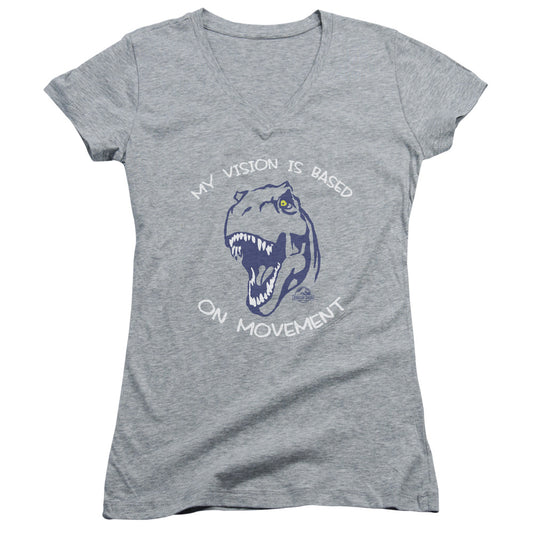 Jurassic Park - My Vision - Junior V-neck - Athletic Heather