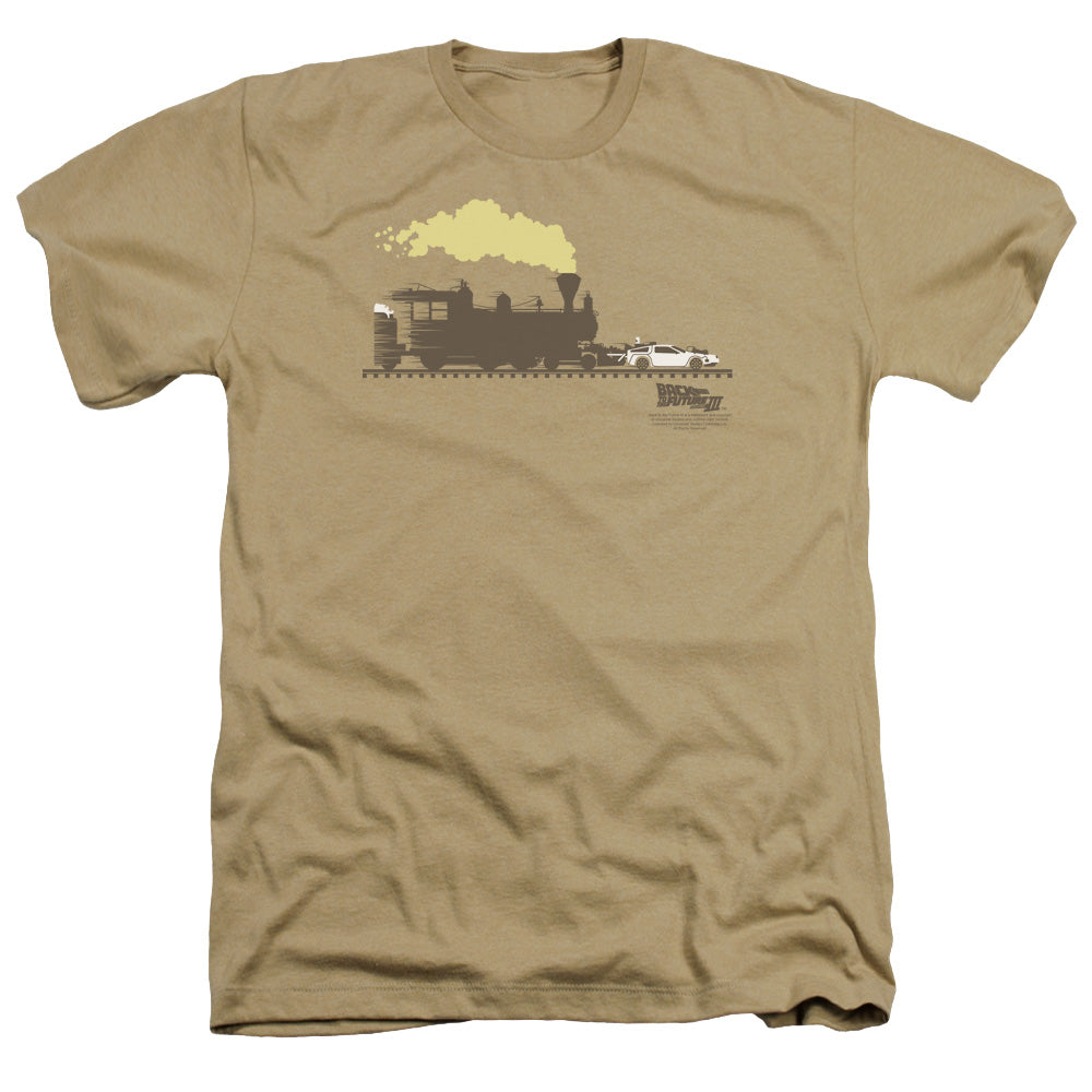 Back To The Future Iii - Pushing The Delorean - Adult Heather - Sand - Sm - Sand