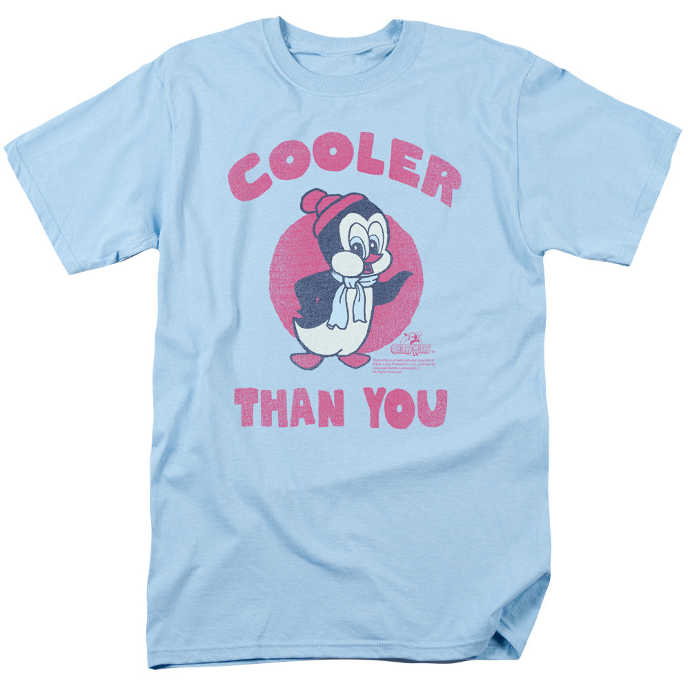 Chilly Willy - Cooler Than You - Short Sleeve Adult 18/1 - Light Blue - Sm - Light Blue T-shirt