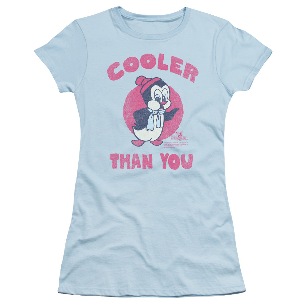 Chilly Willy - Cooler Than You - Short Sleeve Junior Sheer - Light Blue - Sm - Light Blue T-shirt