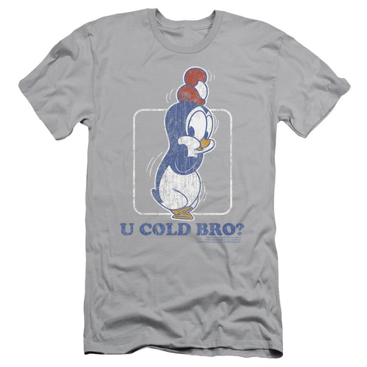 CHILLY WILLY U COLD BRO - S/S ADULT 30/1 - SILVER - SM - SILVER T-Shirt