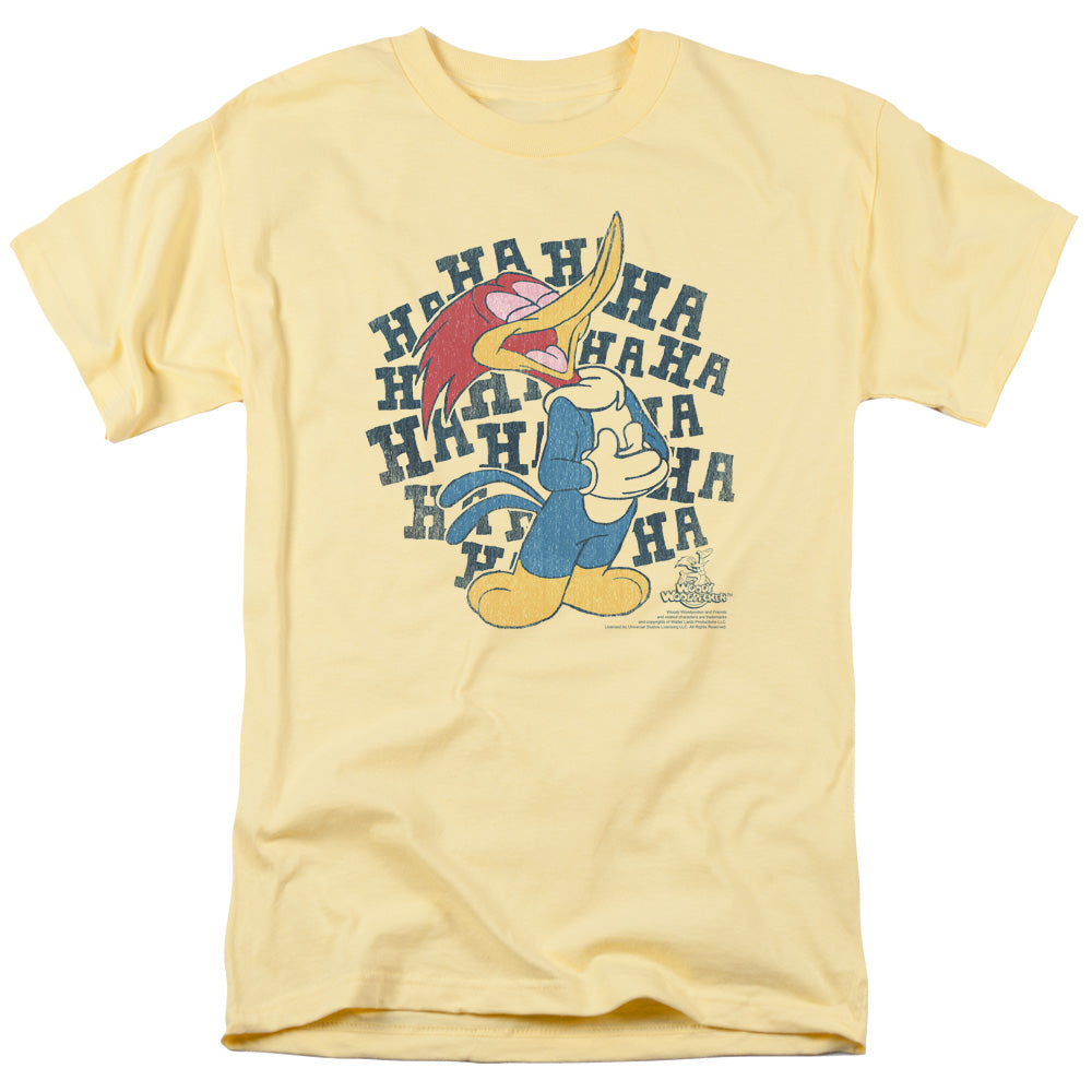 Woody Woodpecker - Laugh It Up - Short Sleeve Adult 18/1 - Banana T-shirt