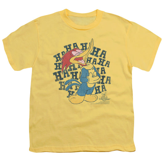 WOODY WOODPECKER LAUGH IT UP - S/S YOUTH 18/1 - BANANA T-Shirt