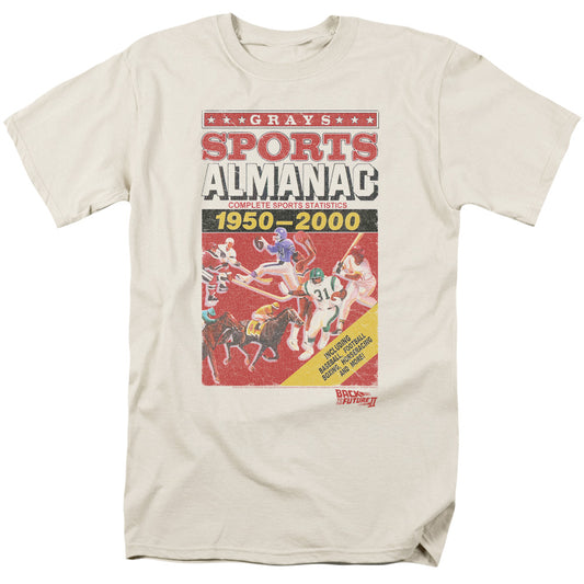 Back To The Future Ii - Sports Almanac - Short Sleeve Adult 18/1 - Cream - Sm - Cream T-shirt