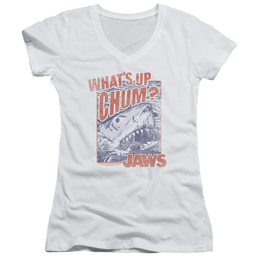 Jaws - Chum - Junior V-neck - White