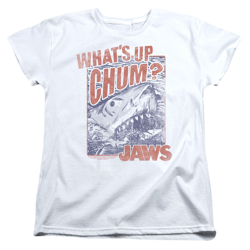 Jaws - Chum - Short Sleeve Womens Tee - White T-shirt