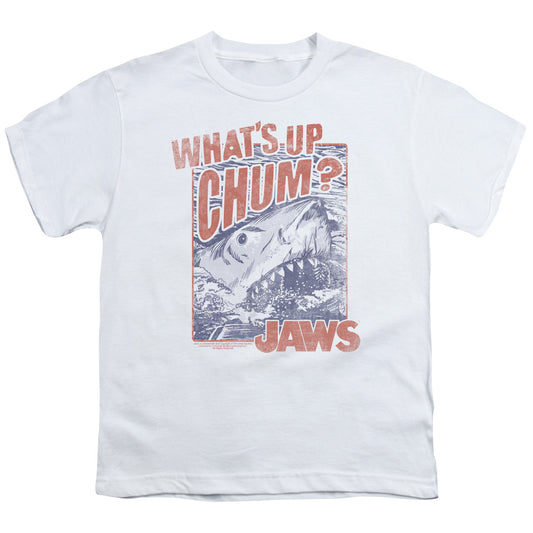 Jaws - Chum - Short Sleeve Youth 18/1 - White T-shirt