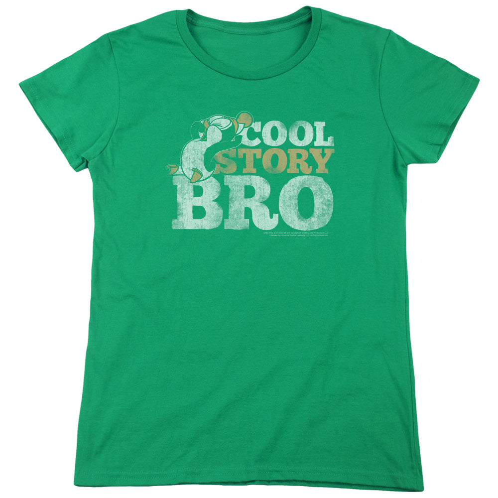 Chilly Willy - Cool Story - Short Sleeve Womens Tee - Kelly Green T-shirt