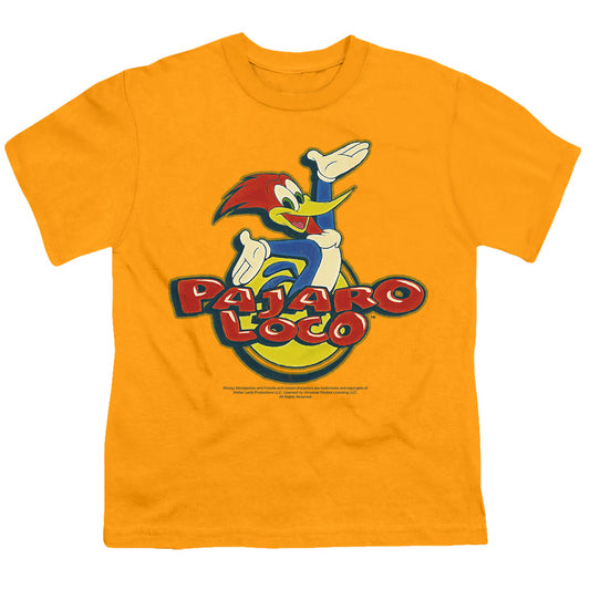 Woody Woodpecker - Loco - Short Sleeve Youth 18/1 - Kelly Green T-shirt
