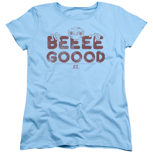 Et - Be Good - Short Sleeve Womens Tee - Light Blue - Sm - Light Blue T-shirt
