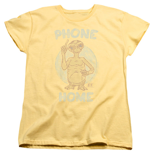 Et - Phone - Short Sleeve Womens Tee - Banana - Sm - Banana T-shirt