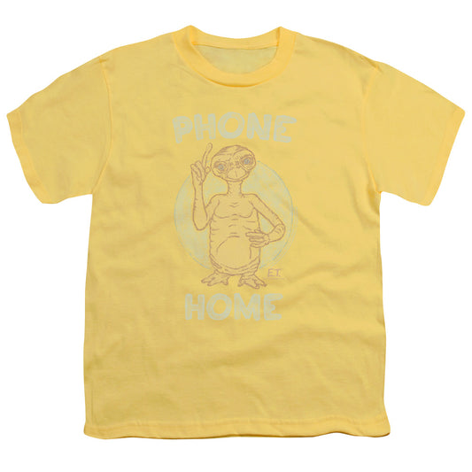 Et - Phone - Short Sleeve Youth 18/1 - Banana - Sm - Banana T-shirt