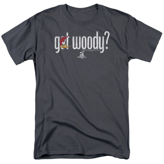 Woody Woodpecker - Got Woody - Short Sleeve Adult 18/1 - Charcoal T-shirt