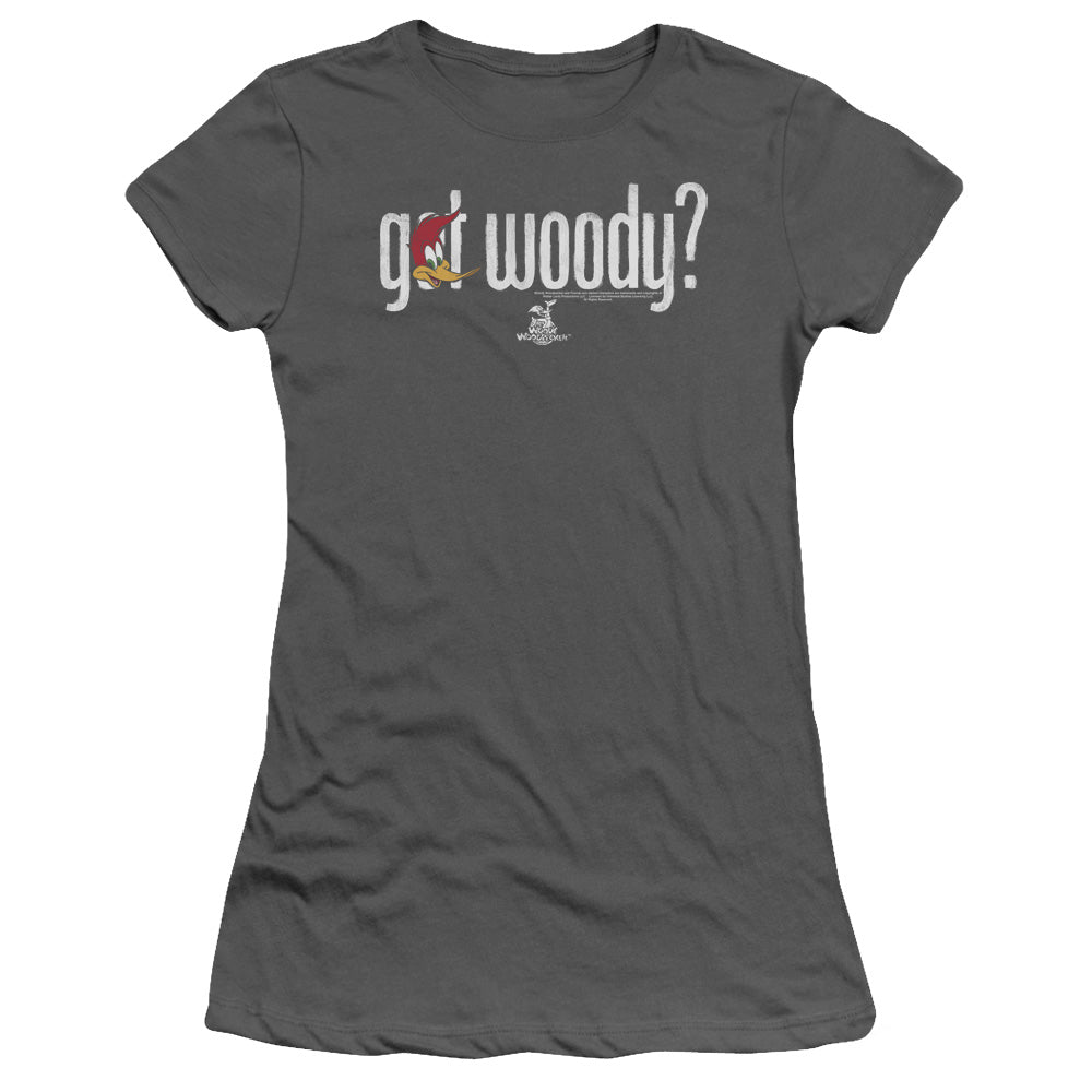 Woody Woodpecker - Got Woody - Short Sleeve Junior Sheer - Charcoal T-shirt