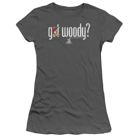 Woody Woodpecker - Got Woody - Short Sleeve Junior Sheer - Charcoal T-shirt