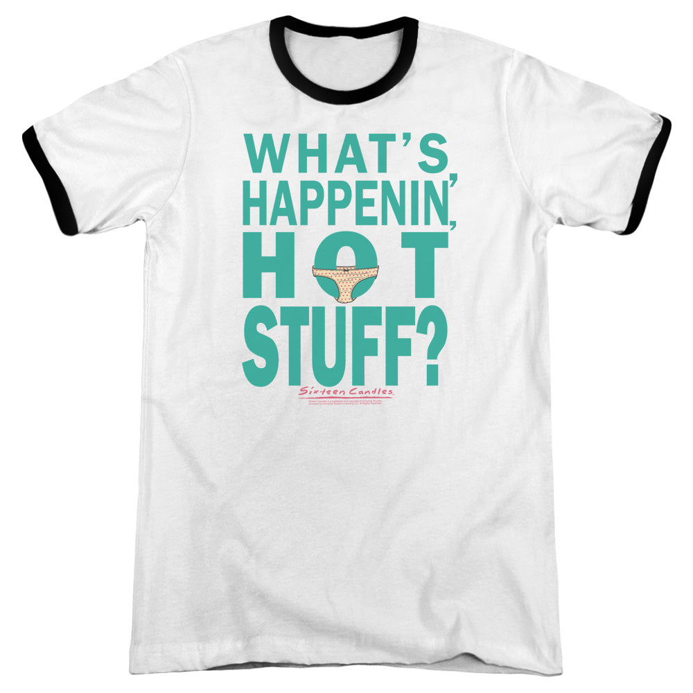 Breakfast Club - Whats Happenin - Adult Ringer - White/black