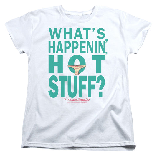 Breakfast Club - Whats Happenin - Short Sleeve Womens Tee - White - Sm - White T-shirt