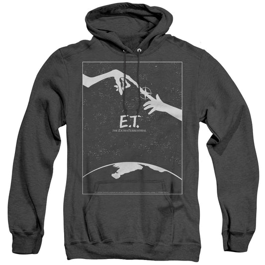 Et - Simple Poster - Adult Heather Hoodie - Black - Sm - Black