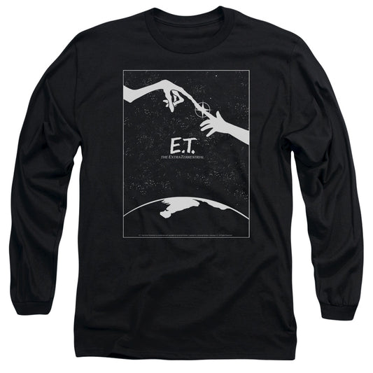 Et - Simple Poster - Long Sleeve Adult 18/1 - Black - Sm - Black T-shirt