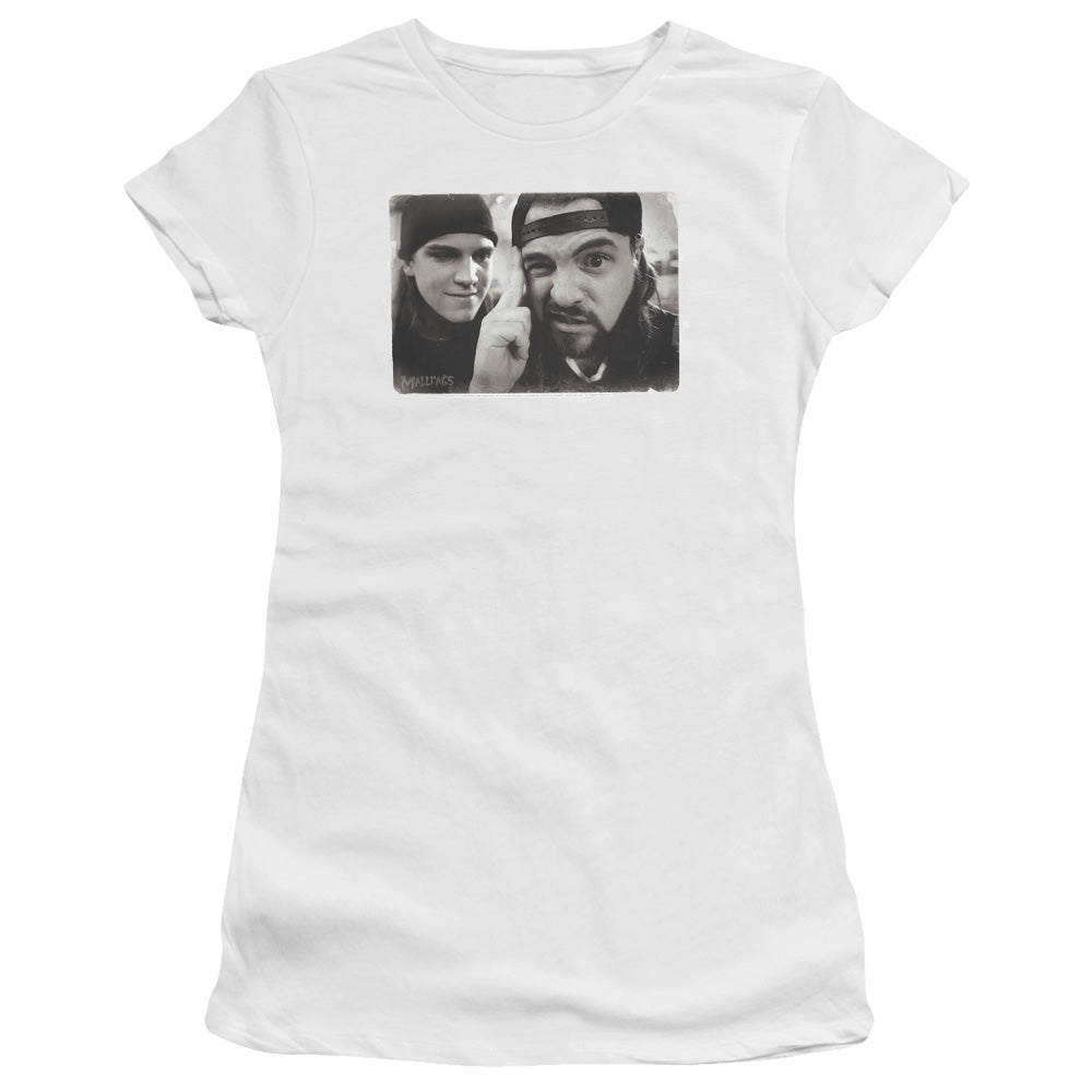 Mallrats - Mind Tricks - Short Sleeve Junior Sheer - White T-shirt