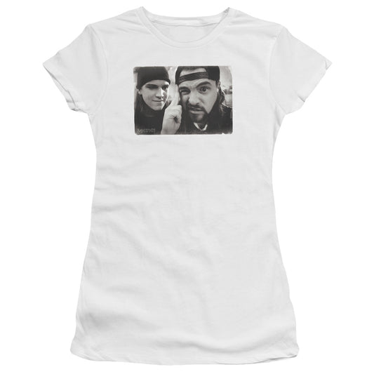 Mallrats - Mind Tricks - Short Sleeve Junior Sheer - White T-shirt