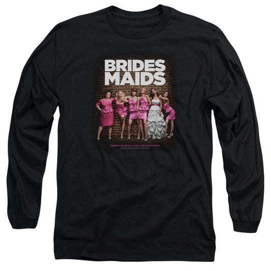 Bridesmaids - Poster - Long Sleeve Adult 18/1 - Black - Sm - Black T-shirt