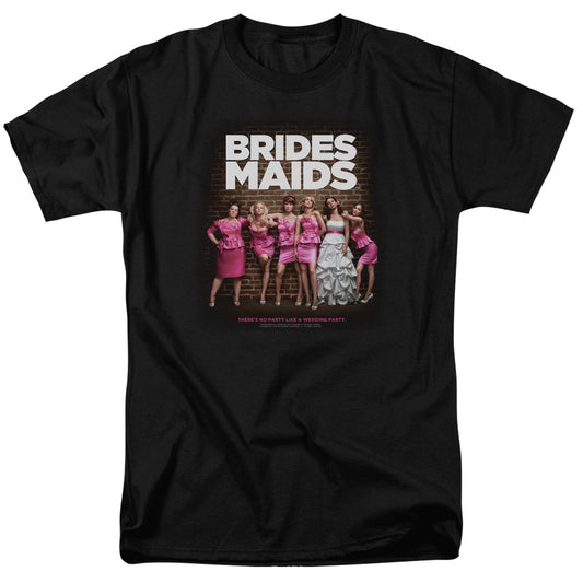 Bridesmaids - Poster - Short Sleeve Adult 18/1 - Black - Sm - Black T-shirt