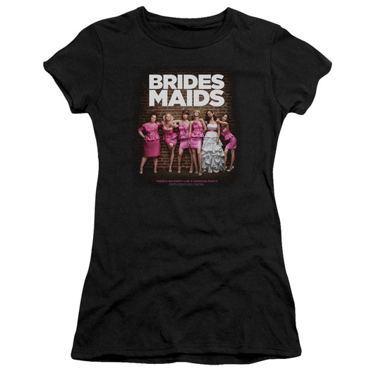 Bridesmaids - Poster - Short Sleeve Junior Sheer - Black - Sm - Black T-shirt